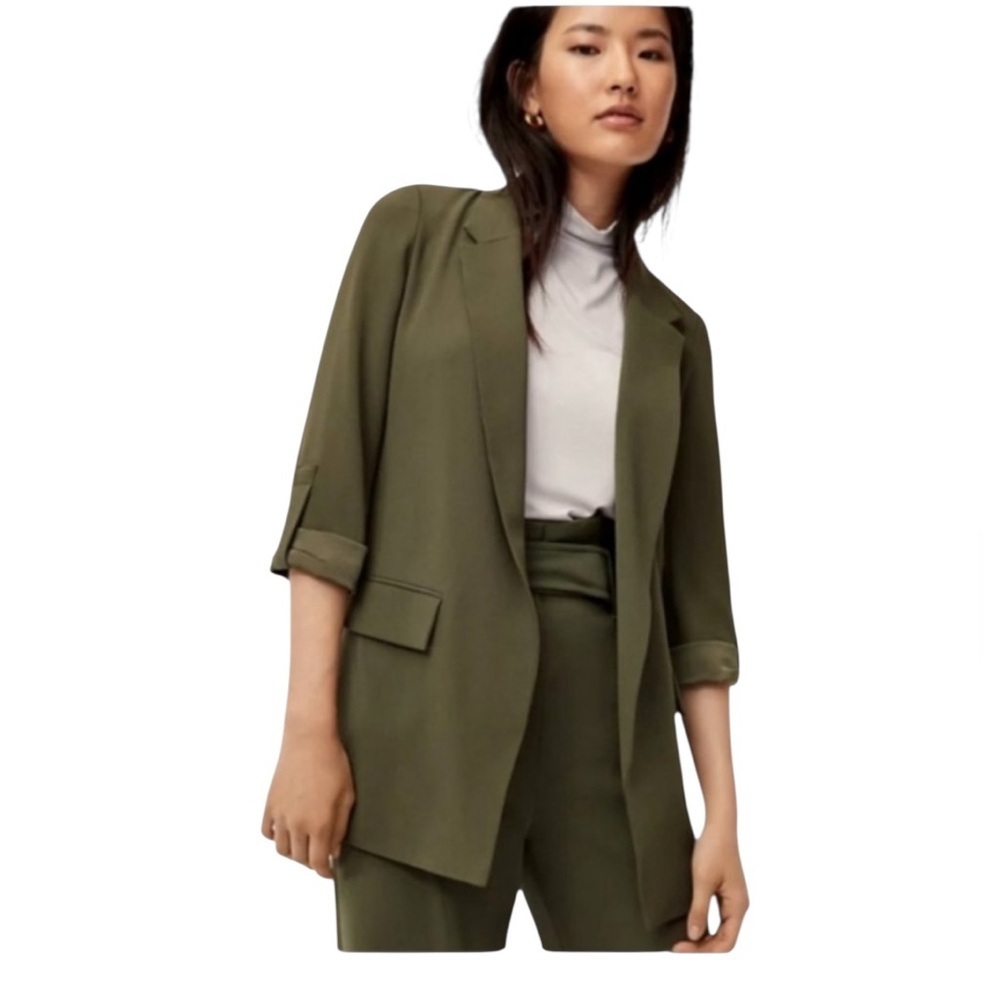 Aritzia Babaton Delos Blazer in Mossy Green Size 12